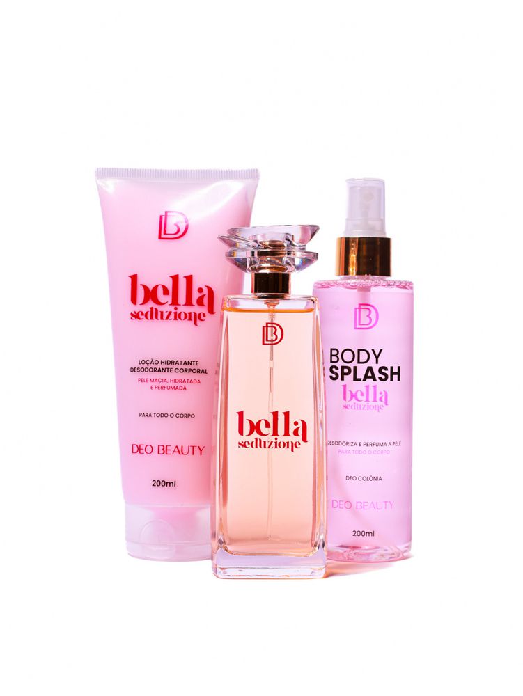 Kit Completo Bella Seduzione - (Perfume 100 ml + Hidratante 200 ml + Body Splash 200 ml)