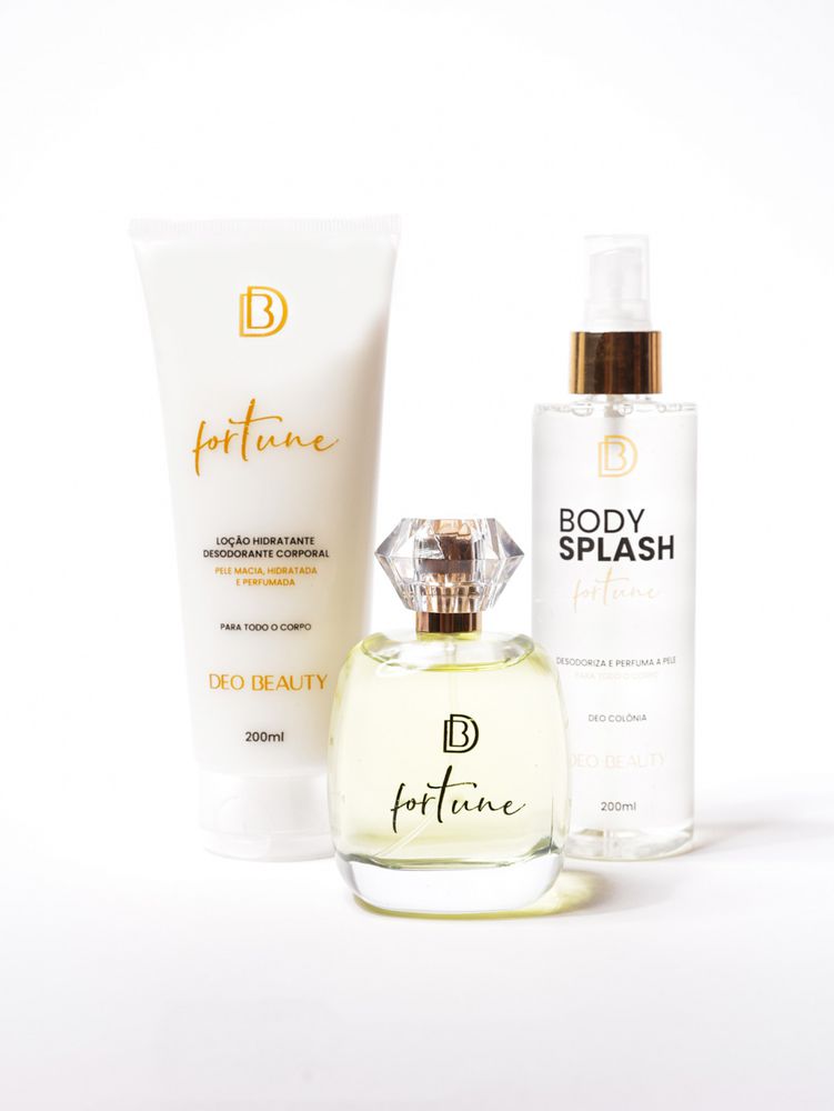Kit Completo Fortune - (Perfume 100 ml + Hidratante 200 ml + Body Splash 200 ml)