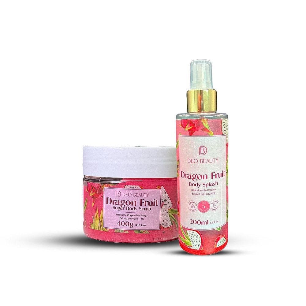 Kit Dragon Fruit Pitaya - Esfoliante 400g + Body Splash 200 ml